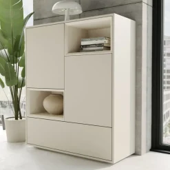 atelier pfister Highboard Amden Greige, Hellgreige, anthrazit Discount