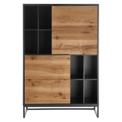 Novel Highboard Asmara anthrazit, eichefarbig Sale