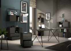 Novel Highboard Brera graphitschwarz Best