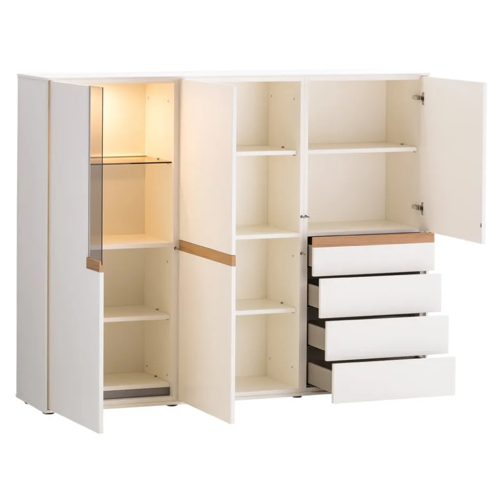 Moderano Highboard Costa weiss Hot