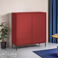 Edition Highboard Frame karmesinrot Clearance