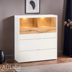 Venjakob Highboard Game 37 Kristallweiss Discount