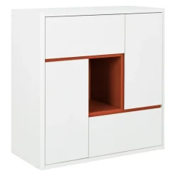 Gautier Highboard Holi terracotta, weiss Discount