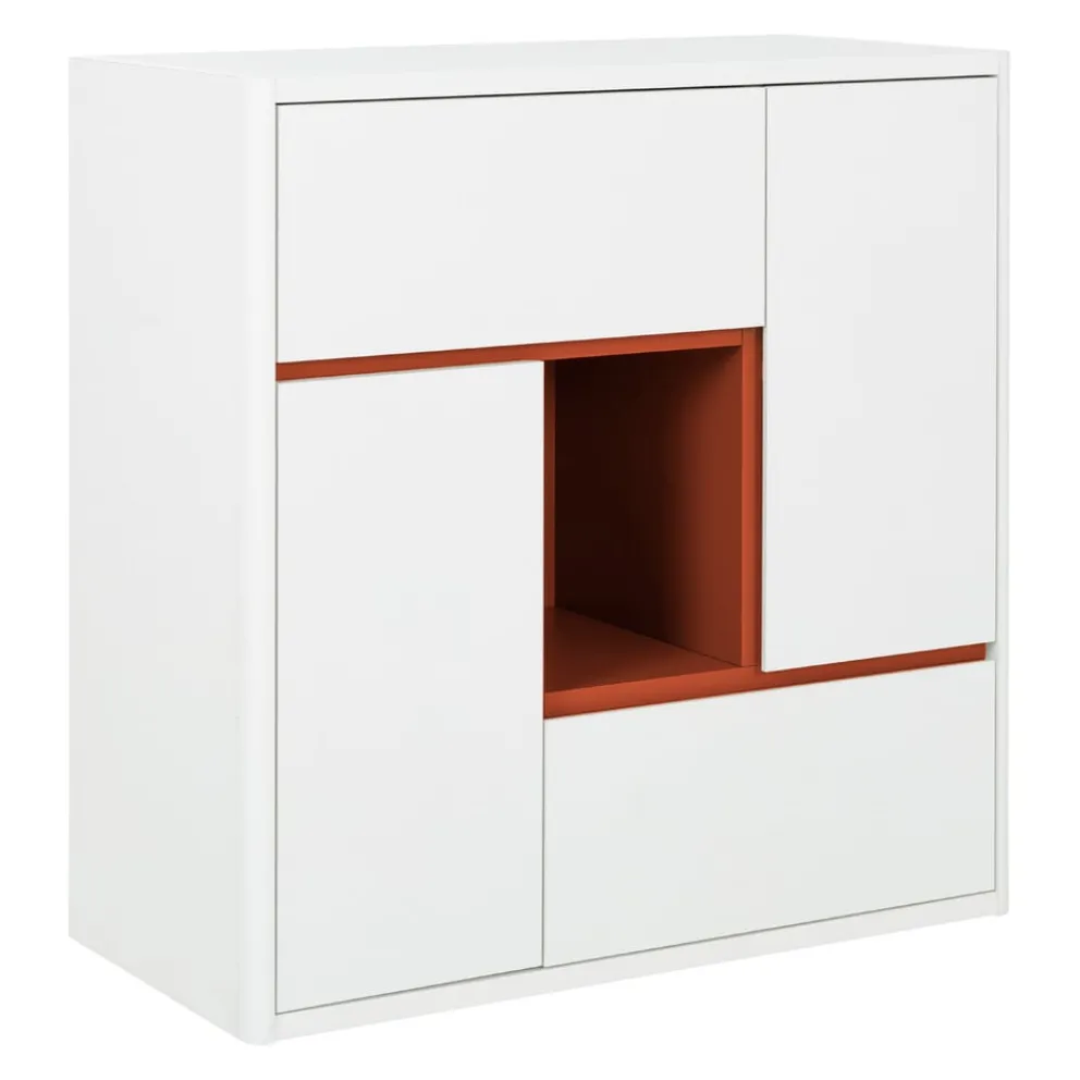 Gautier Highboard Holi terracotta, weiss Discount