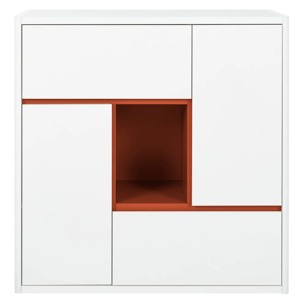 Gautier Highboard Holi terracotta, weiss Discount