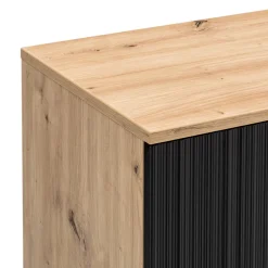 BYYU Highboard Kleo eichefarbig, schwarz Best