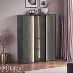 Johann Jakob Highboard Lenya anthrazit Sale