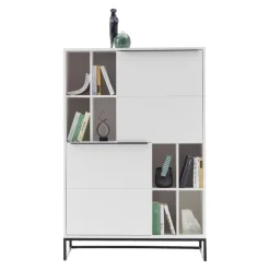 Xora Highboard Lille schwarz, weiss Clearance