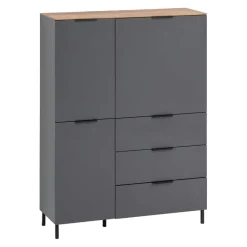 BYYU Highboard Malibu graphit Discount