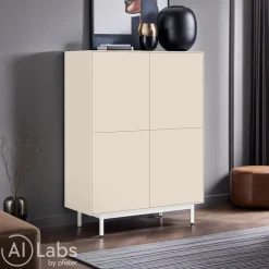 Edition Highboard Malik sandgelb Outlet