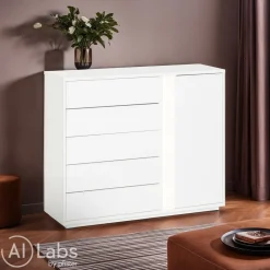 BYYU Highboard Manchester weiss New
