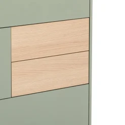 Voleo Highboard Naomi eichefarbig, taupegrün  Sale