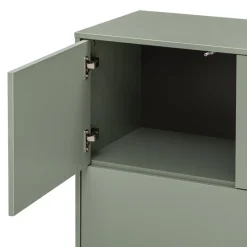 Voleo Highboard Naomi eichefarbig, taupegrün  Sale
