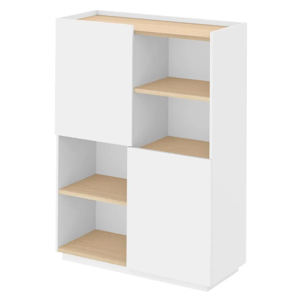 Temahome Highboard Nina eichefarbig, weiss Online