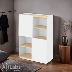 Temahome Highboard Nina eichefarbig, weiss Online