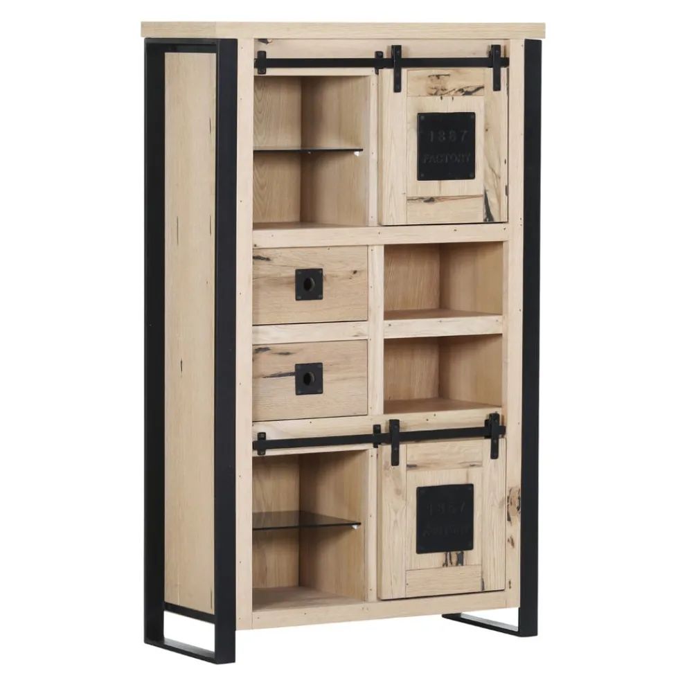 Ambia Home Highboard Oak Island eichefarbig Clearance