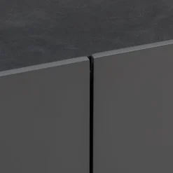 Edition Highboard Pan dunkelgrau, schwarz