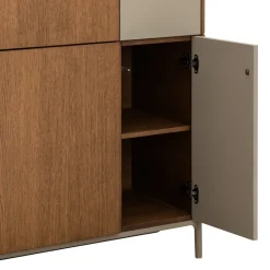 Edition Highboard Ron eichefarbig, taupe Hot