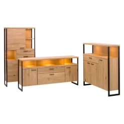 edy&liv Highboard Salerno eichefarbig Outlet
