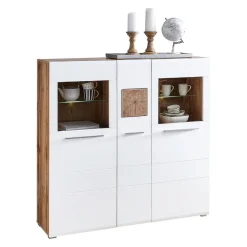 Hom'In Highboard Savona eichefarbig Discount