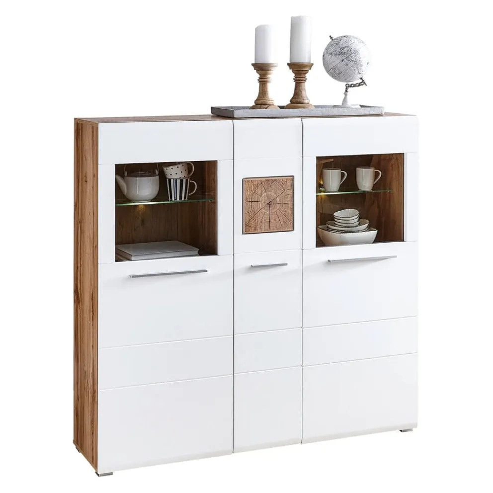 Hom'In Highboard Savona eichefarbig Discount