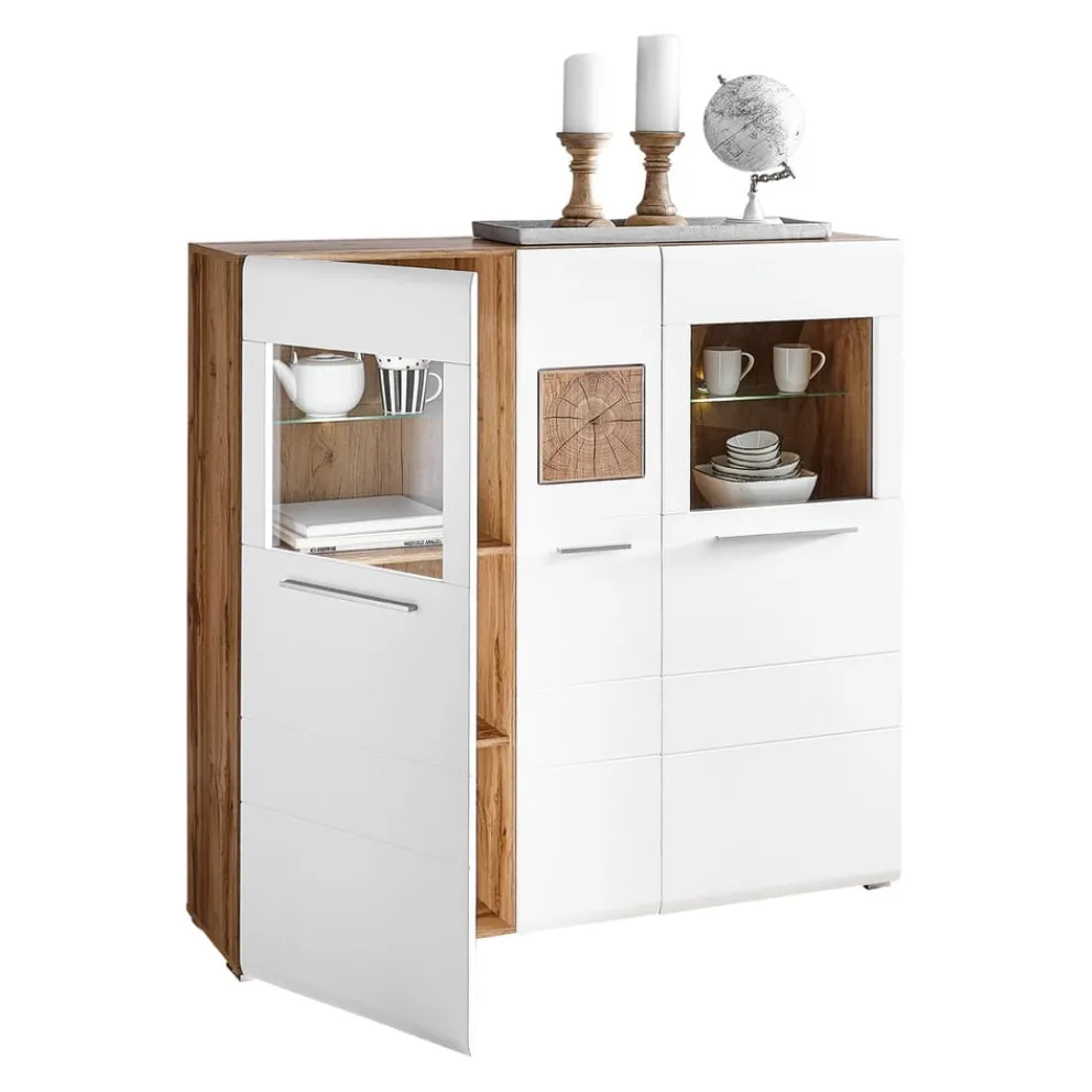 Hom'In Highboard Savona eichefarbig Discount