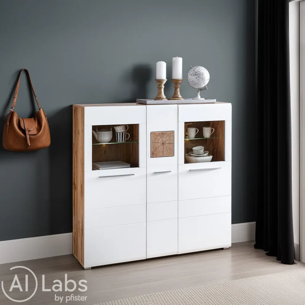 Hom'In Highboard Savona eichefarbig Discount