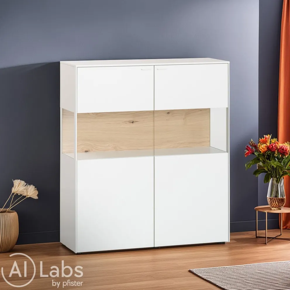 Venjakob Highboard Sentino 3000 37 Kristallweiss Discount