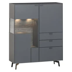 Venjakob Highboard Sentino 3000 36 Schiefergrau Hot