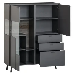 Venjakob Highboard Sentino 3000 36 Schiefergrau Hot