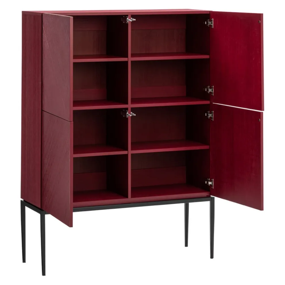 Ambia Home Highboard Sumatra dunkelrot Discount