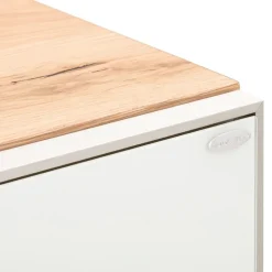 VOGLAUER Highboard valpin eichefarbig, weiss