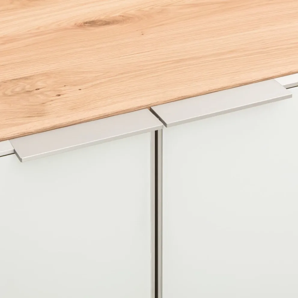 VOGLAUER Highboard valpin eichefarbig, weiss