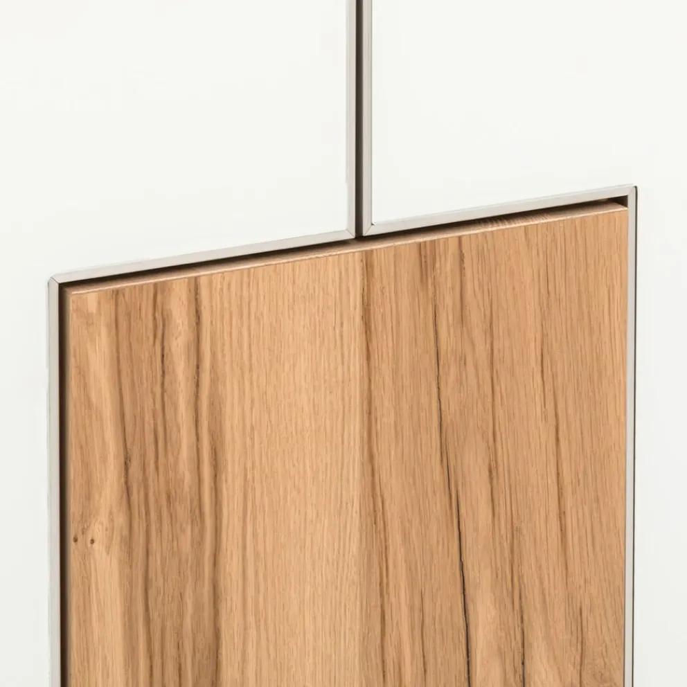 VOGLAUER Highboard valpin eichefarbig, weiss
