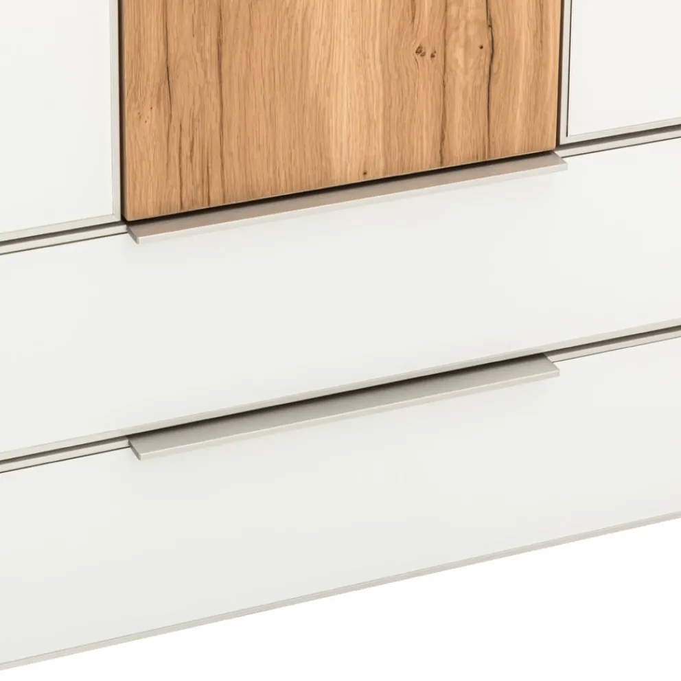VOGLAUER Highboard valpin eichefarbig, weiss