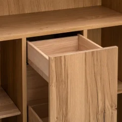 VOGLAUER Highboard valpin eichefarbig, weiss