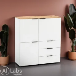 one Highboard Weber weiss Outlet