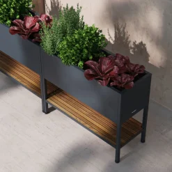 Herstera Hochbeet Deco Grow anthrazit, braun New