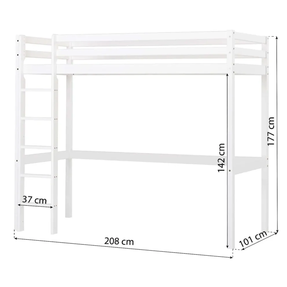 Hoppekids Hochbett Eco Dream weiss Clearance