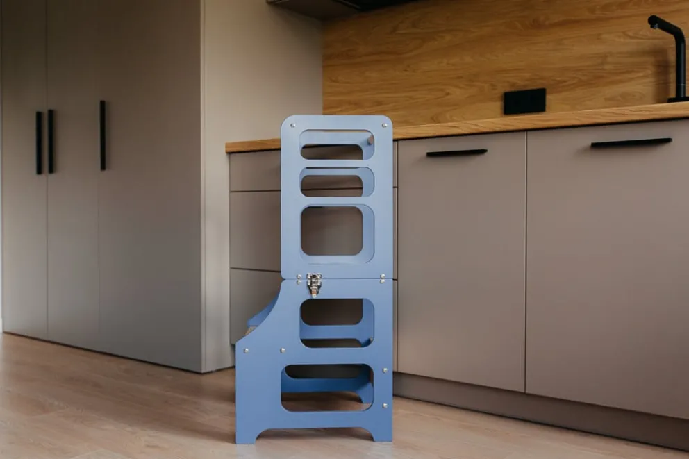 Duck Woodworks Hochstuhl Stende blau Best