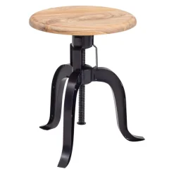 MID.YOU Hocker Akazie braun, schwarz