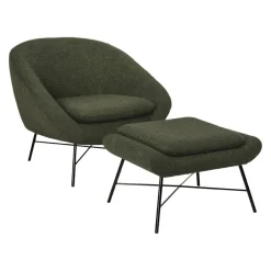 Ethnicraft Hocker Barrow ginstergelb