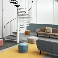 Normann Copenhagen Hocker Circus JAB City Velvet grey Sale
