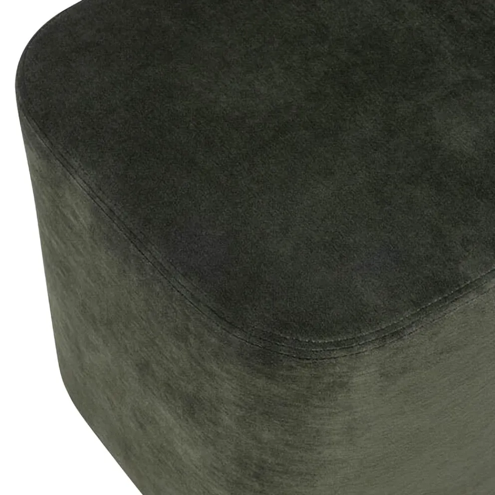 Ethnicraft Hocker Cube olivgrün New