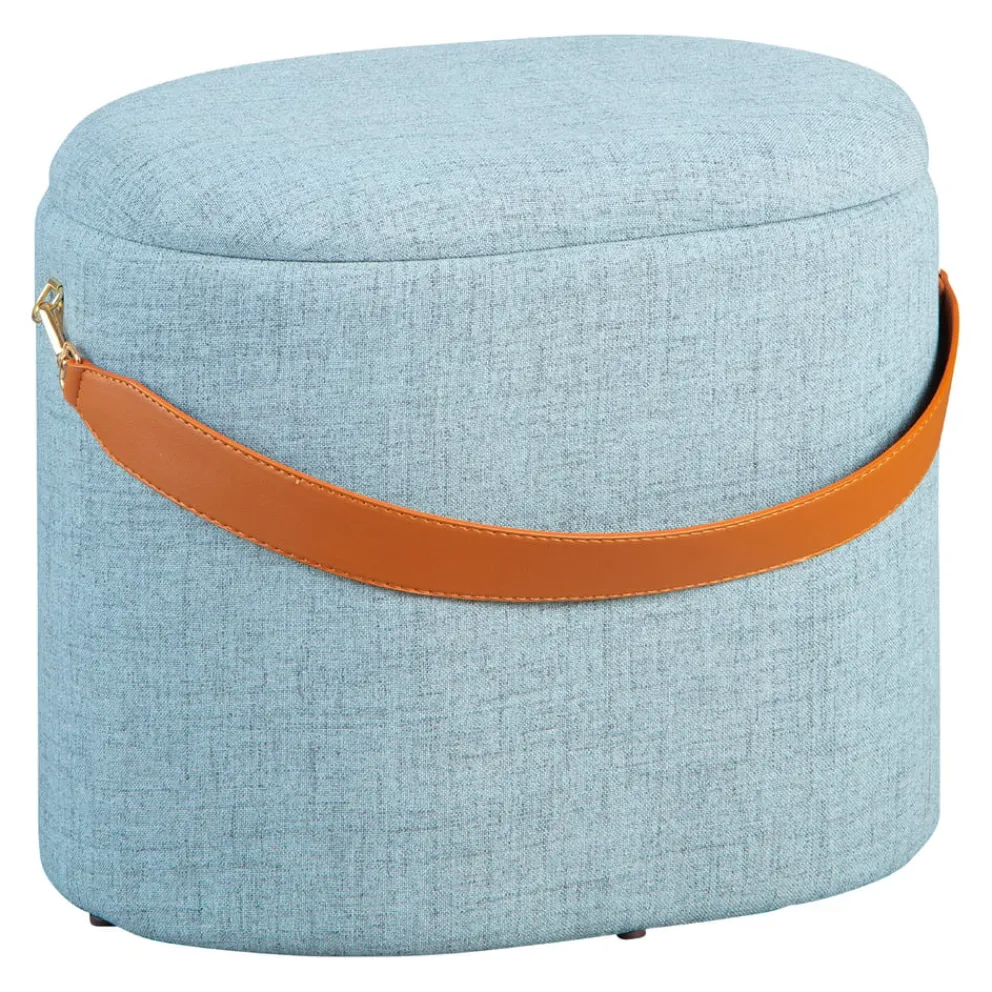 MID.YOU Hocker Dilia-506 pastellblau New