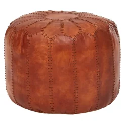 MID.YOU Hocker Leder braun New
