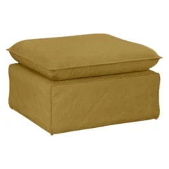 HKliving Hocker Nomad ockergelb New
