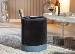MID.YOU Hocker Osane-506 anthrazit, blau