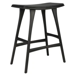 Ethnicraft Hocker Osso schwarz New