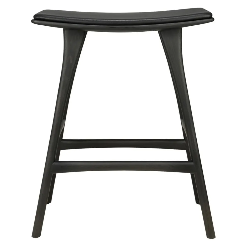 Ethnicraft Hocker Osso schwarz New